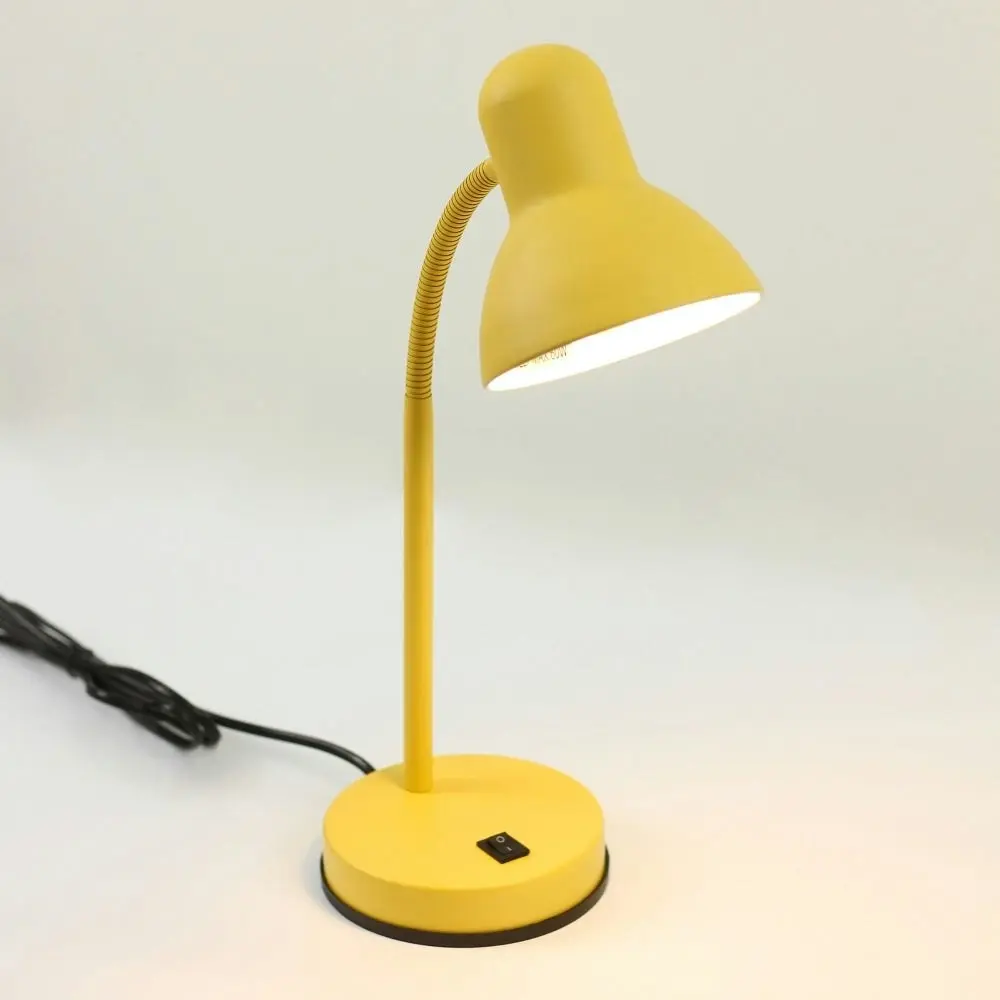 Day Peep Minimalist Classic Table Desk Office Lamp Light Metal Shade - Yellow