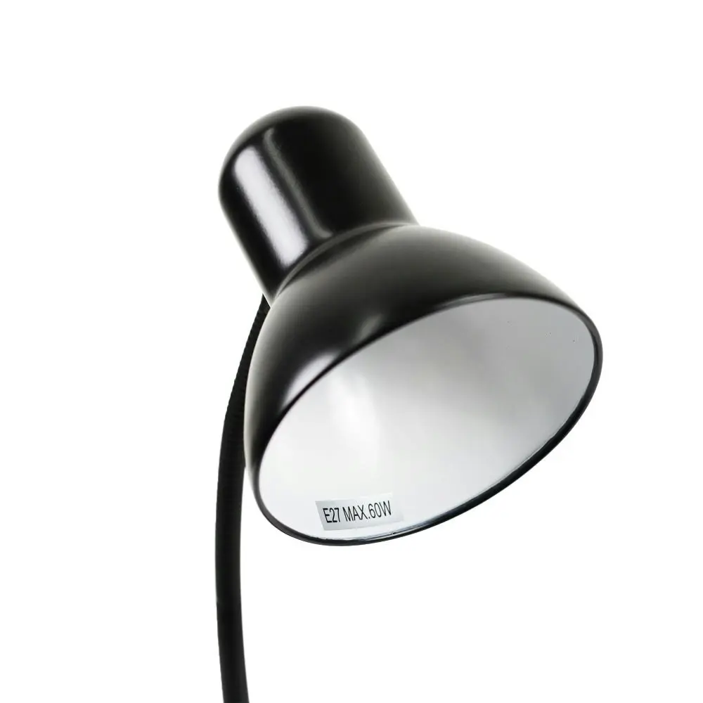 Day Peep Minimalist Classic Table Desk Office Lamp Light Metal Shade - Black