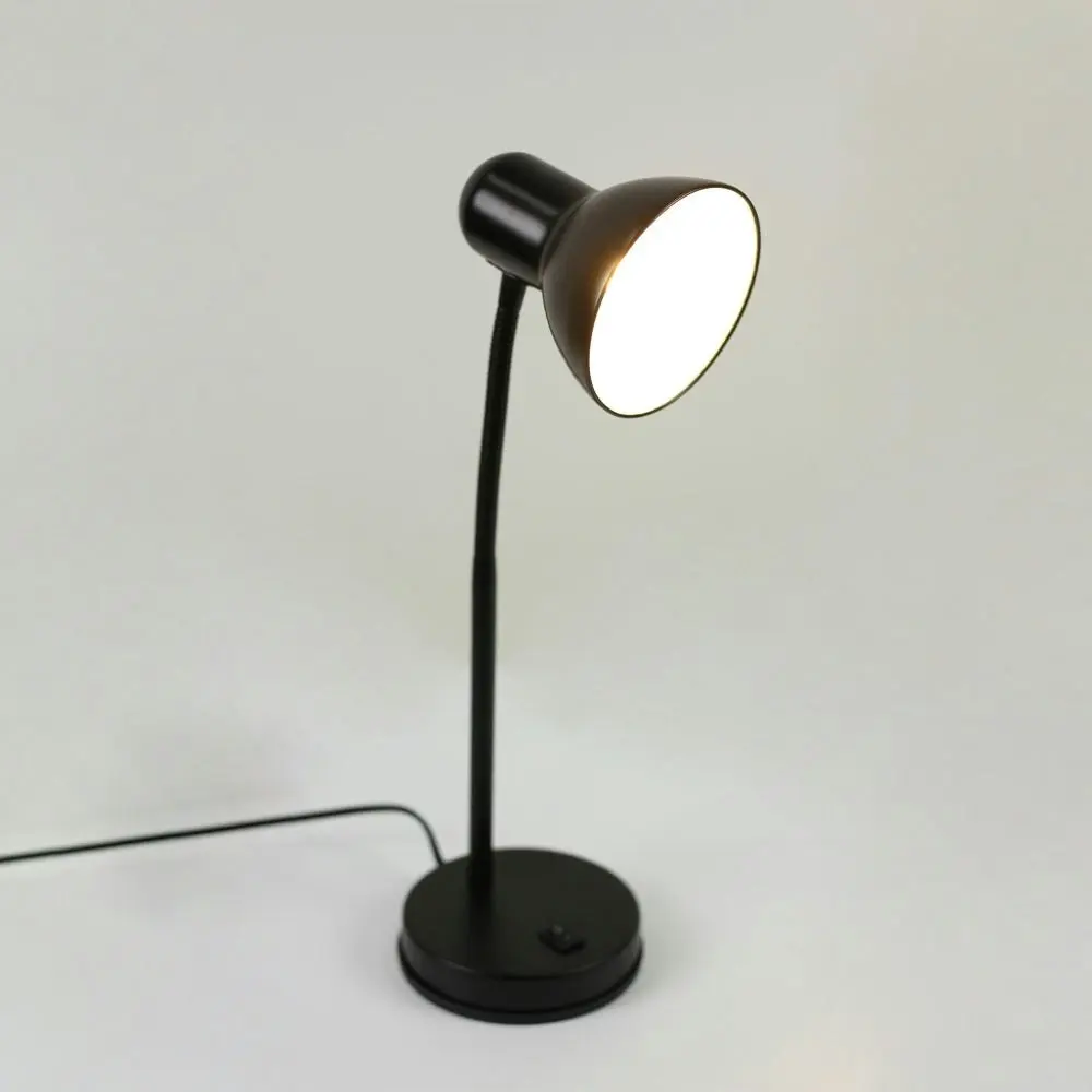 Day Peep Minimalist Classic Table Desk Office Lamp Light Metal Shade - Black