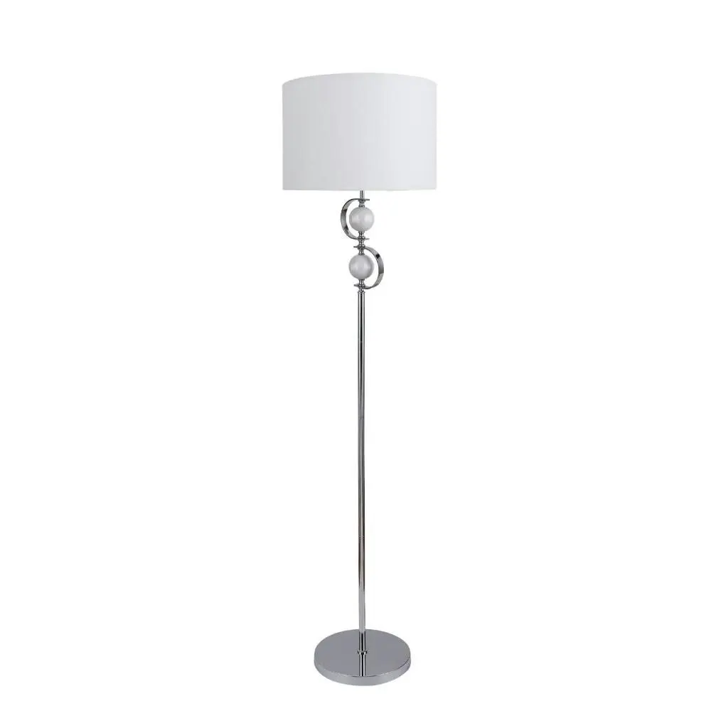 Virtue Modern Elegant Free Standing Reading Light Floor Lamp - White