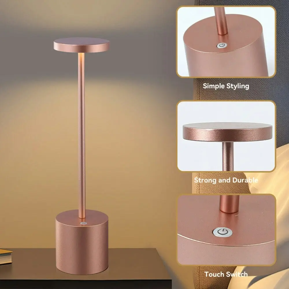 Neona Portable LED Kitchen Bar Single Pendant Light - Copper