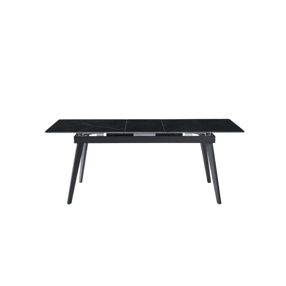 Raimon Furniture Edge Extension Ceramic Modern Kitchen Dining Table 160-200cm - Shakespeare Black