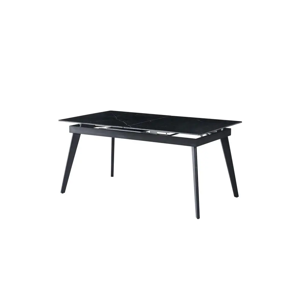 Raimon Furniture Edge Extension Ceramic Modern Kitchen Dining Table 160-200cm - Shakespeare Black