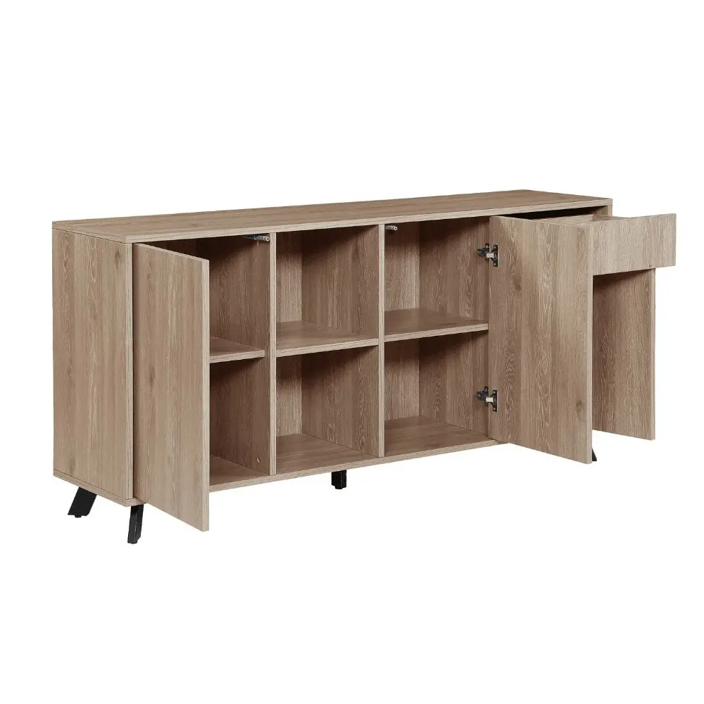 Raimon Furniture Lexy Wooden Buffet Unit Sideboard Storage Cabinet 180cm - Oak Sonoma