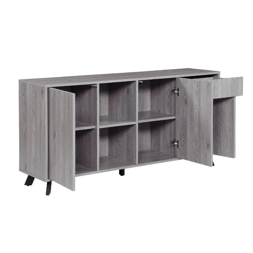 Raimon Furniture Lexy Wooden Buffet Unit Sideboard Storage Cabinet 180cm - Grey Oak