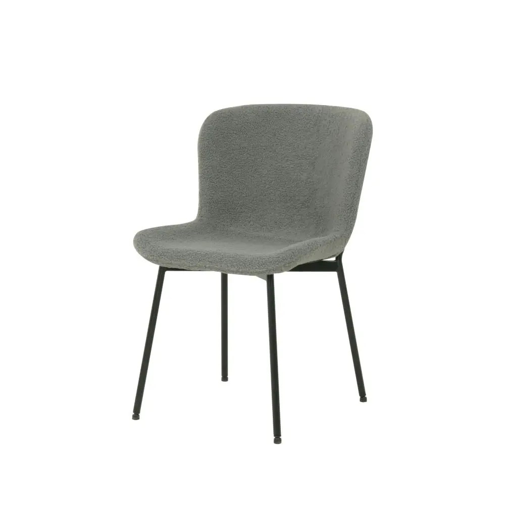 Raimon Furniture Set Of 2 Stevie Fabric Modern Kitchen Dining Chair - Grey