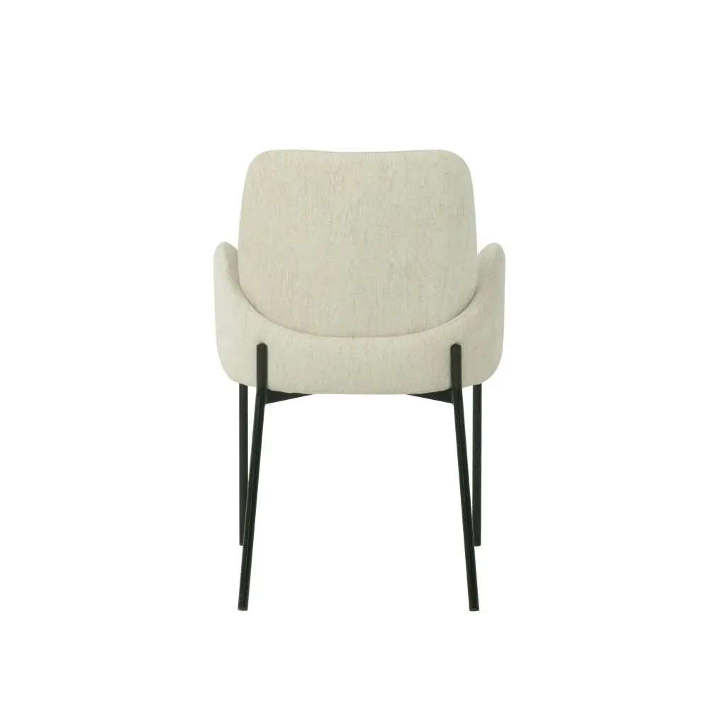 Raimon Furniture Set Of 2 Riley Knit Fabric Modern Kitchen Dining Chair - Oat