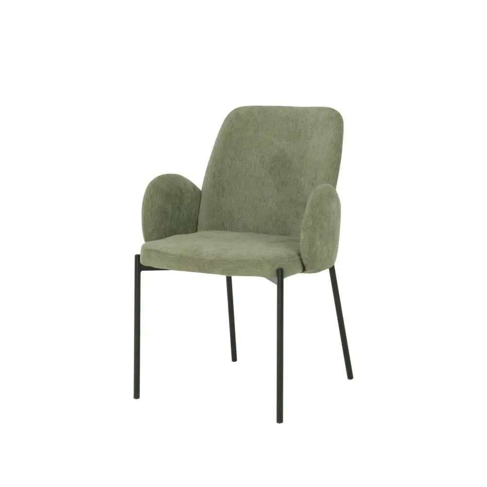 Raimon Furniture Set Of 2 Riley Knit Fabric Modern Kitchen Dining Chair - Sage