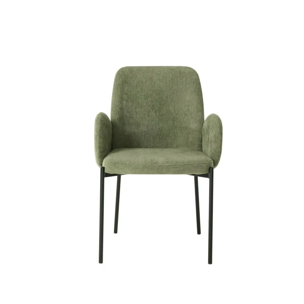 Raimon Furniture Set Of 2 Riley Knit Fabric Modern Kitchen Dining Chair - Sage