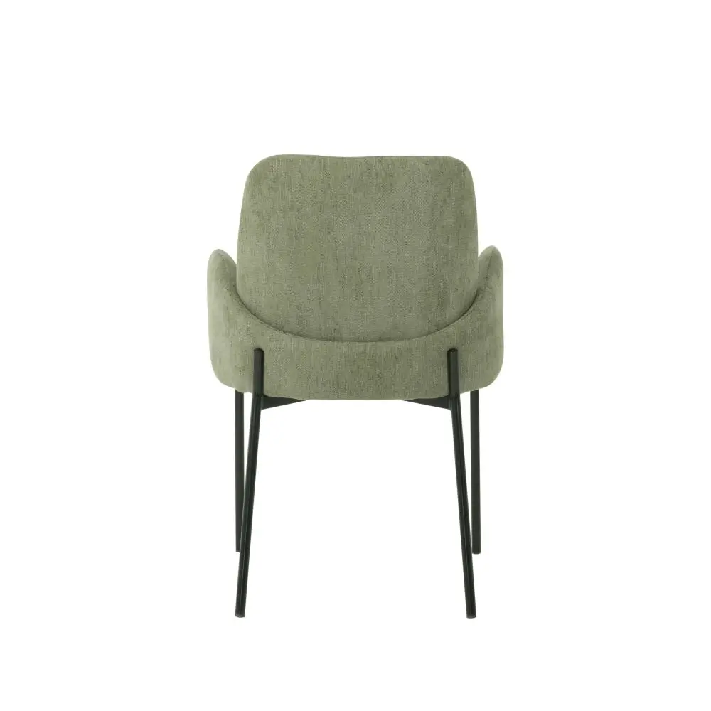 Raimon Furniture Set Of 2 Riley Knit Fabric Modern Kitchen Dining Chair - Sage