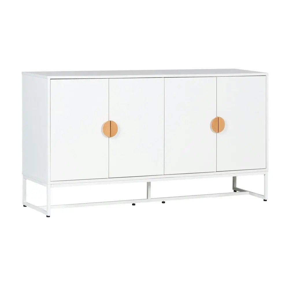 HomeStar Havana Modern Coastal Sideboard Buffet Unit Storage Cabinet - White