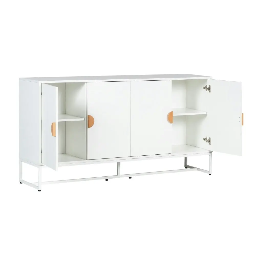 HomeStar Havana Modern Coastal Sideboard Buffet Unit Storage Cabinet - White