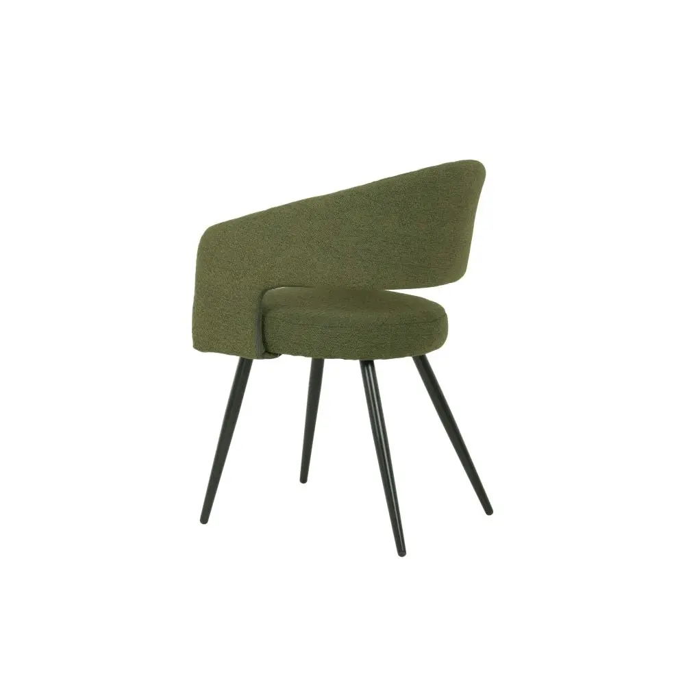 Raimon Furniture Set Of 2 Merril Modern Boucle Fabric Kitchen Dining Chair - Olive