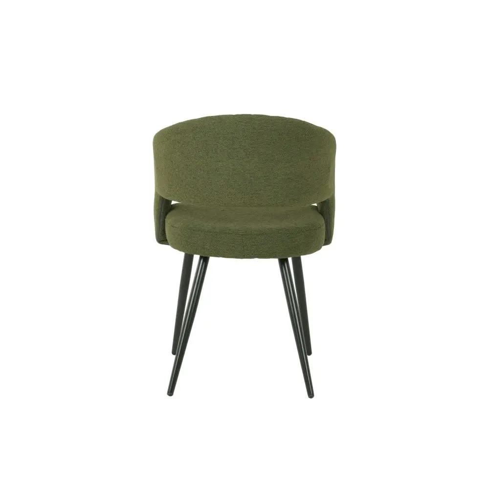 Raimon Furniture Set Of 2 Merril Modern Boucle Fabric Kitchen Dining Chair - Olive