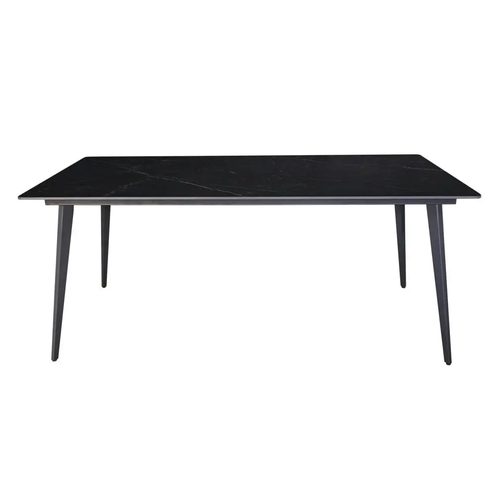 Raimon Furniture Cosmo Modern Ceramic Rectangular Kitchen Dining Table 180cm - Shakespeare Black