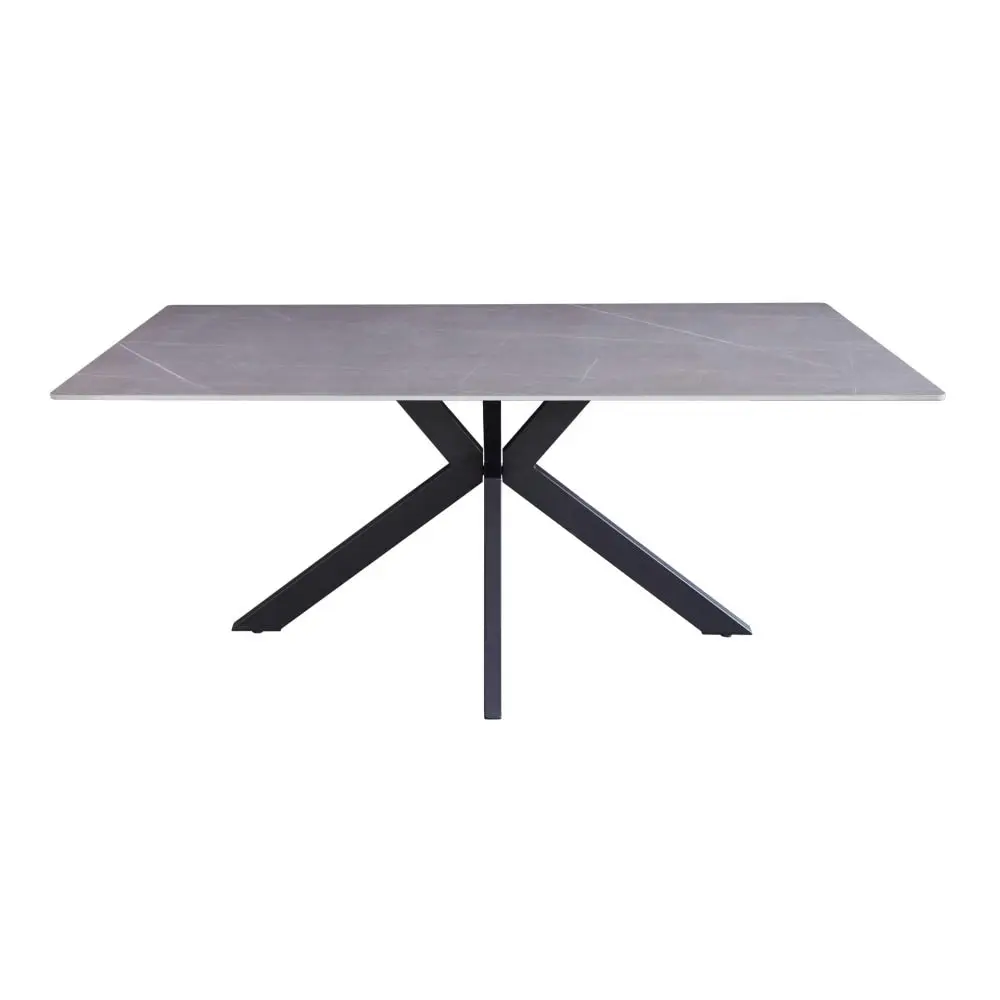 Raimon Furniture Marion Rectangular Modern Ceramic Kitchen Dining Table 180cm - Bulgarian Grey