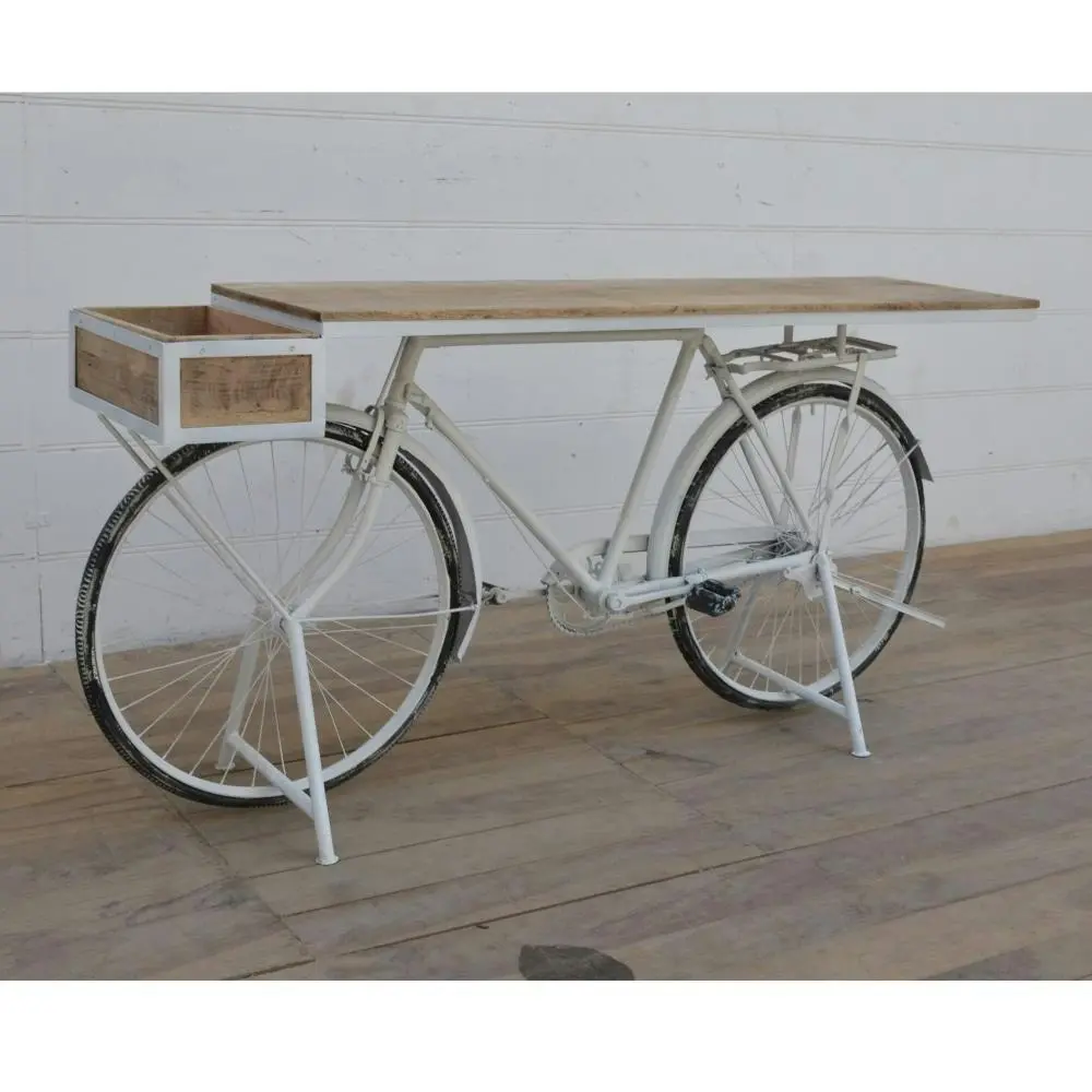 Vintage Rustic Bicycle Design Bar Kitchen Table