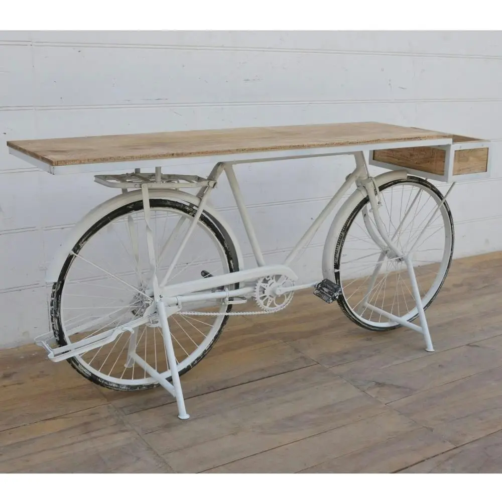 Vintage Rustic Bicycle Design Bar Kitchen Table