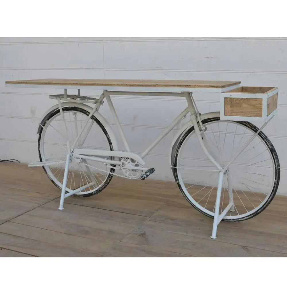 Vintage Rustic Bicycle Design Bar Kitchen Table