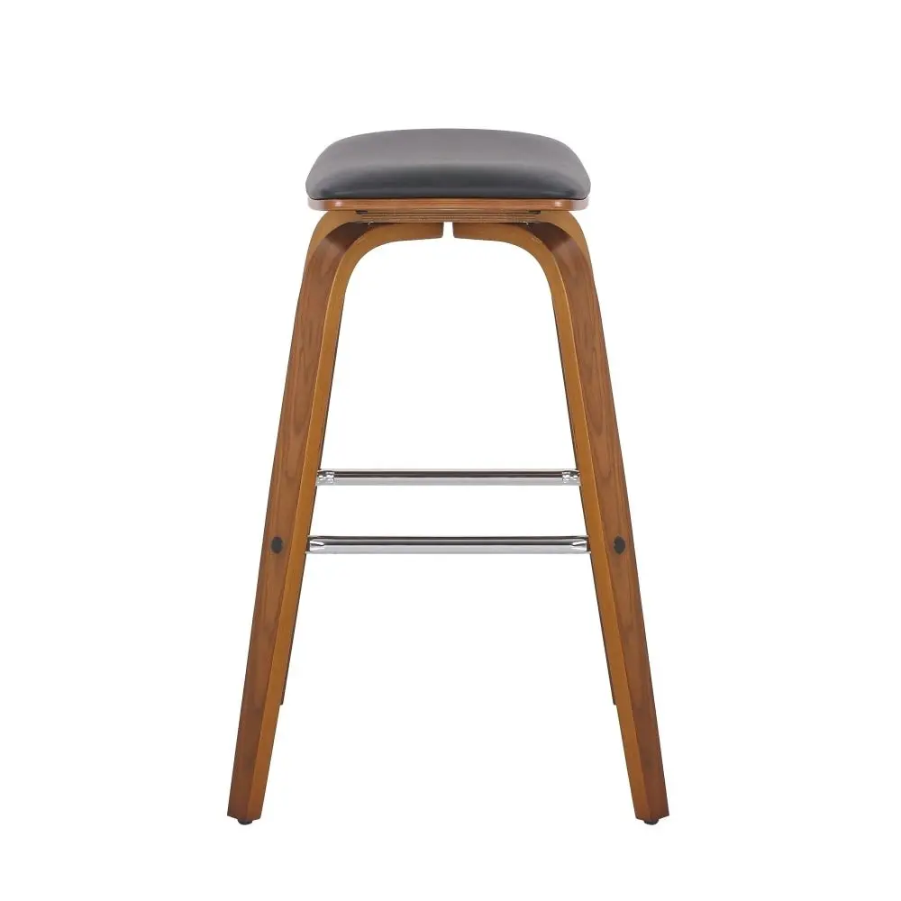 Brielle PU Leather Kitchen Counter Bar Stool - Black