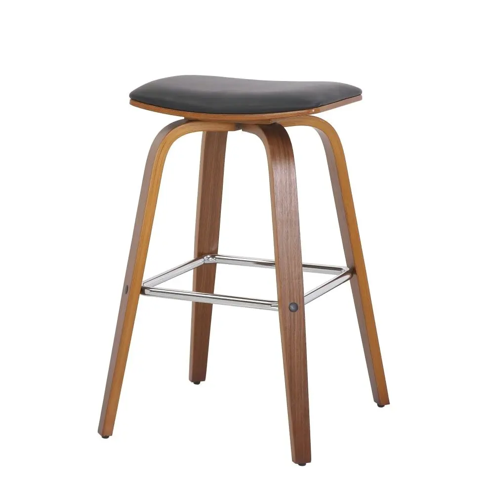 Brielle PU Leather Kitchen Counter Bar Stool - Black