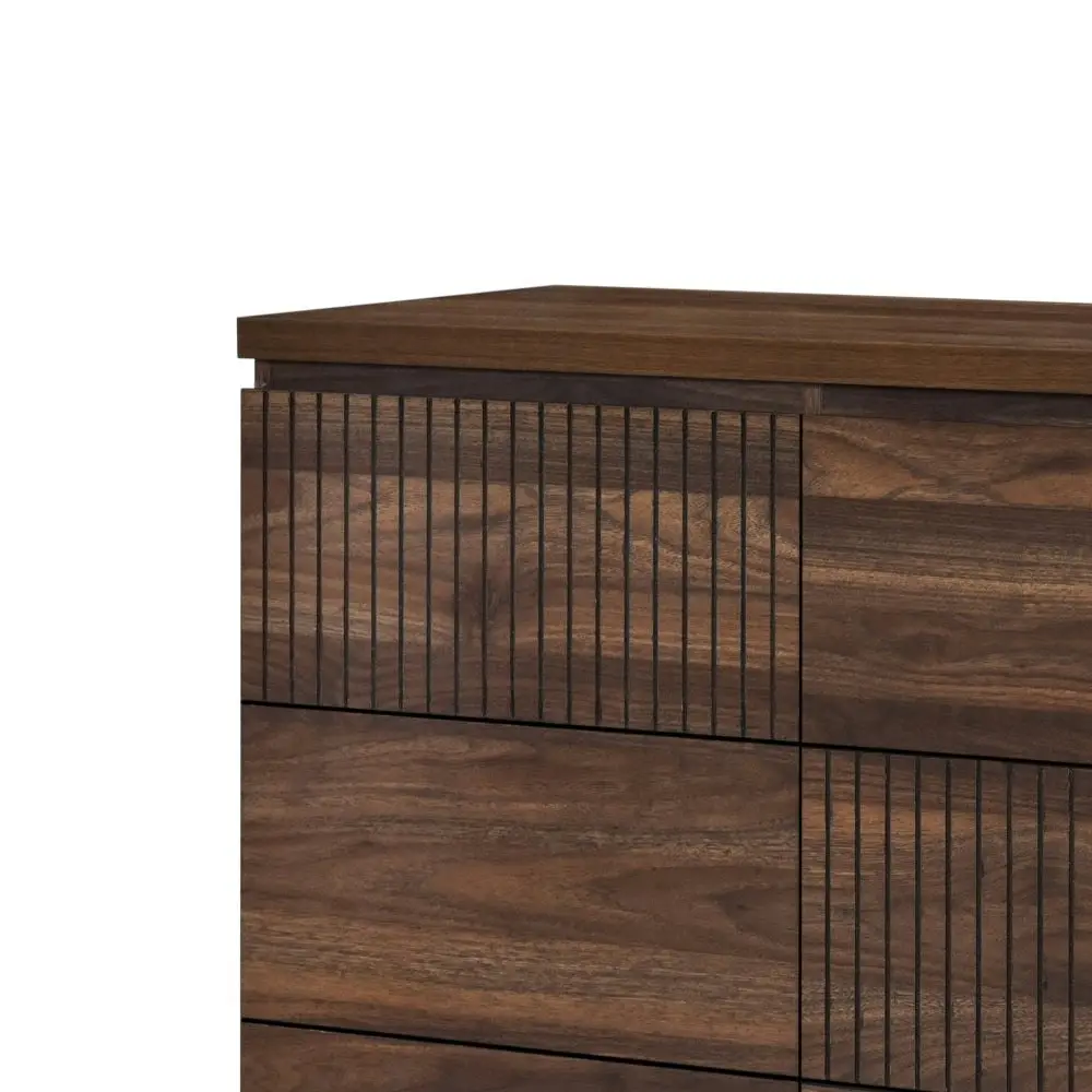 Lola Wooden Sideboard Buffet Unit Storage Cabinet - Walnut