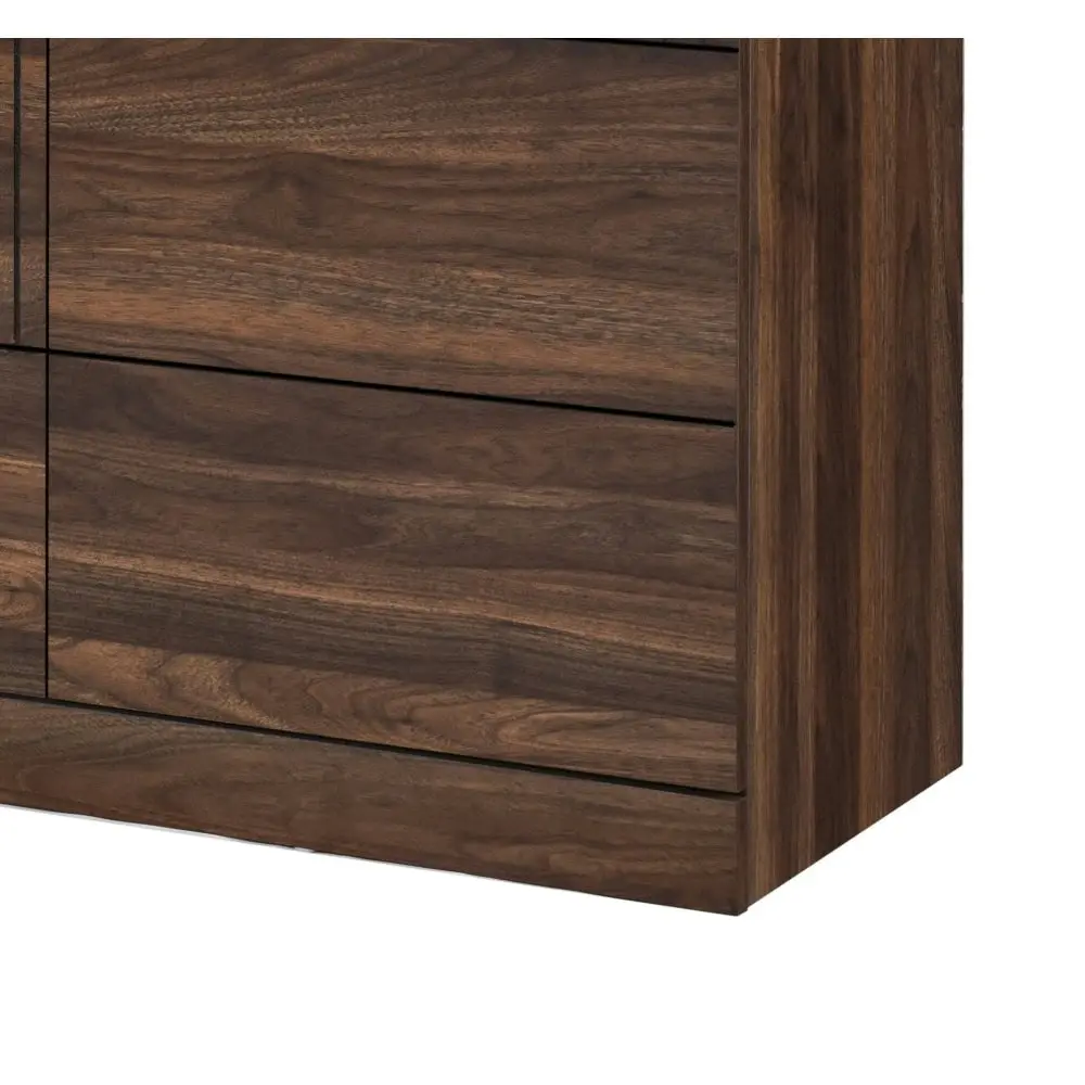 Lola Wooden Sideboard Buffet Unit Storage Cabinet - Walnut