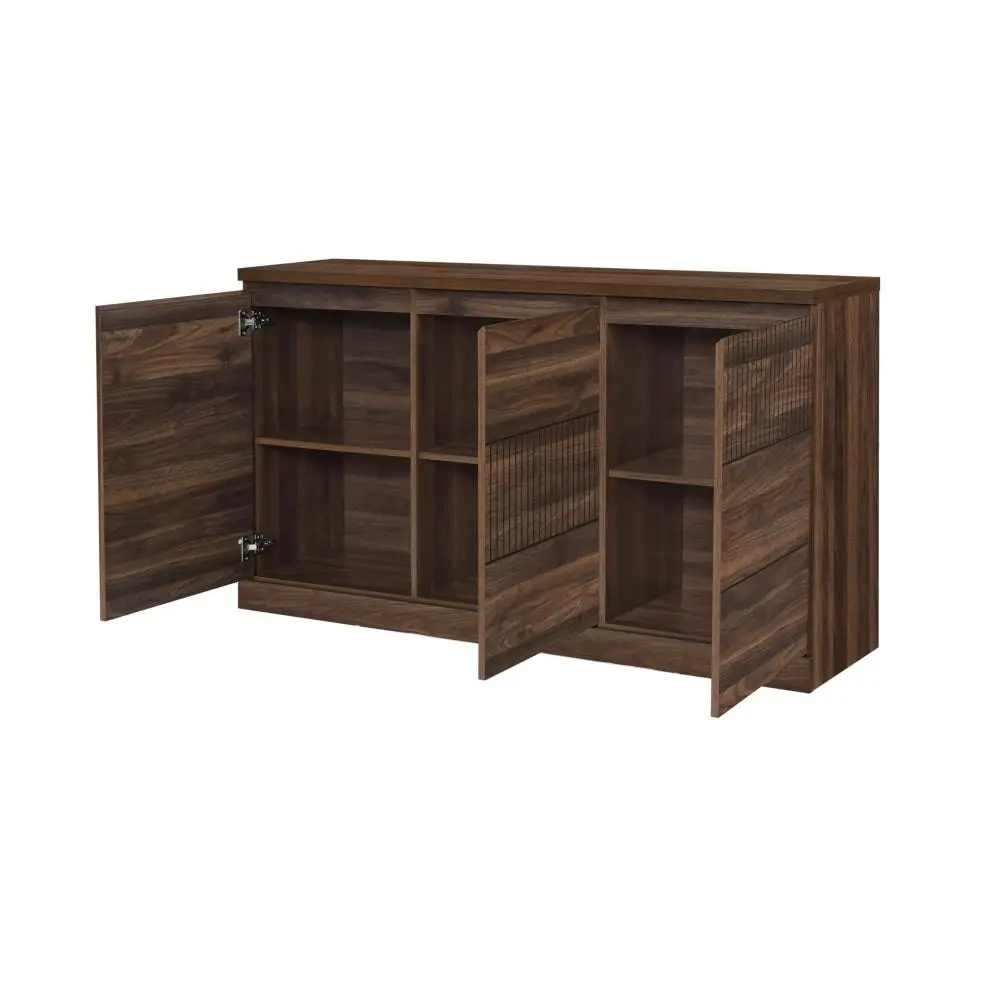 Lola Wooden Sideboard Buffet Unit Storage Cabinet - Walnut