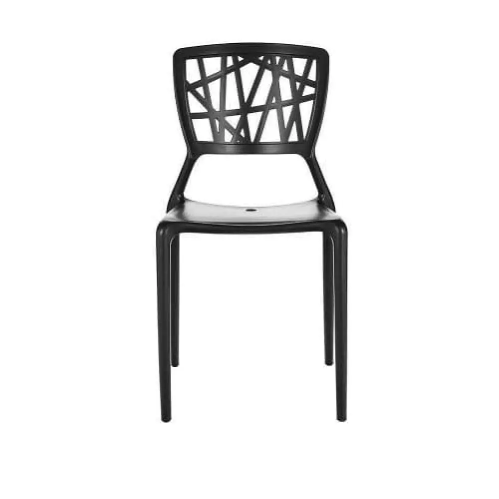 Set of 4 - Dondoli E Pocci Viento Replica Dining Chair - Black