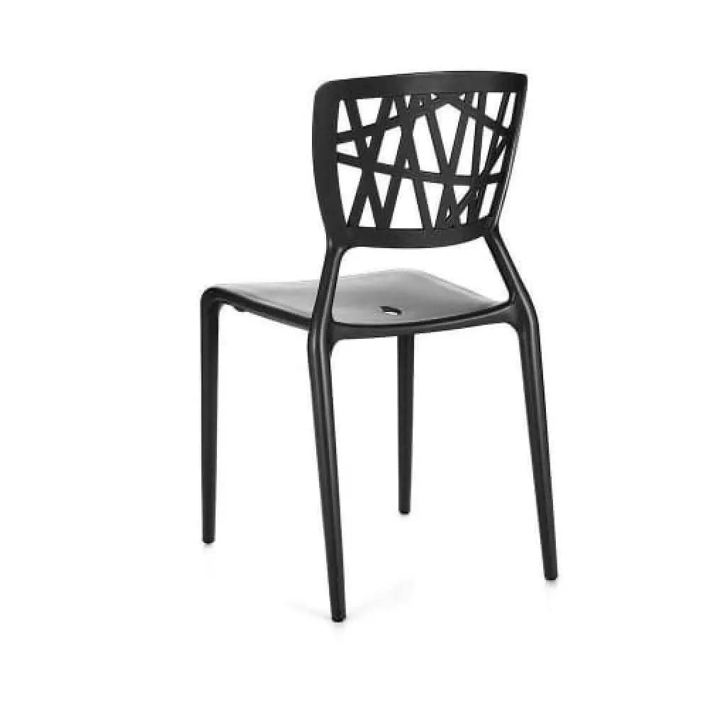 Set of 4 - Dondoli E Pocci Viento Replica Dining Chair - Black