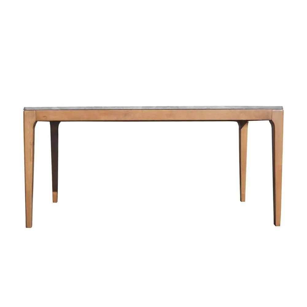 Design Square Rectangle Wooden Dining Table 160cm Paladina Look - Walnut & Grey