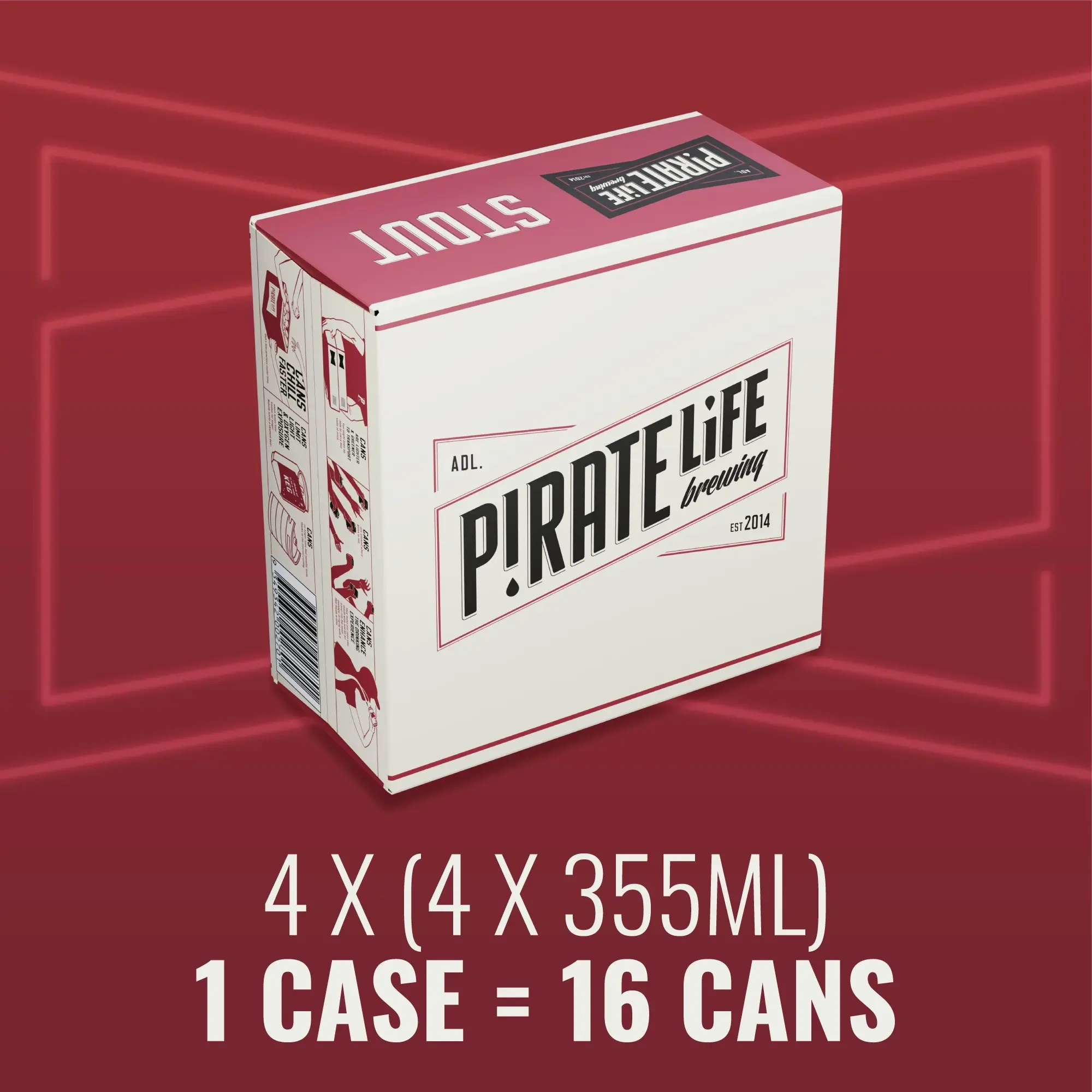 Pirate Life Stout 16 x 355mL Cans