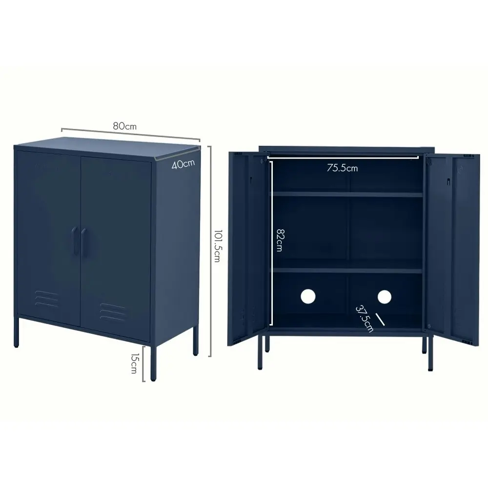 ArtissIn Buffet Sideboard Metal Cabinet - SWEETHEART Blue