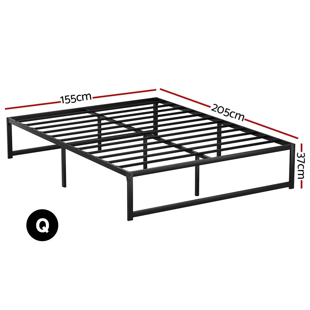 Artiss Bed Frame Queen Size Metal Frame TINO