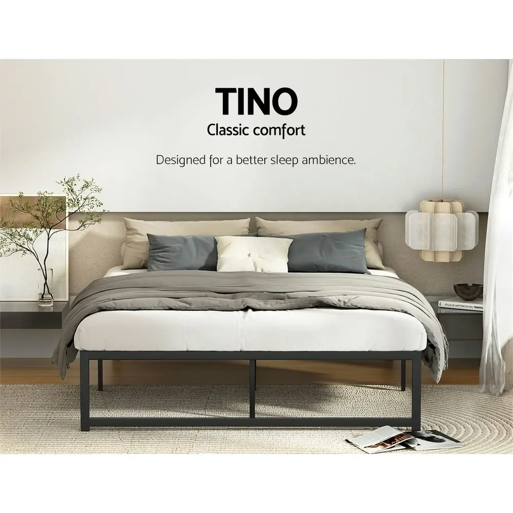 Artiss Bed Frame Queen Size Metal Frame TINO