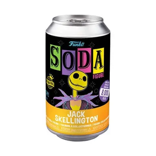 Jack Skellington Black Light Vinyl Soda Chase Ships 1 in 6