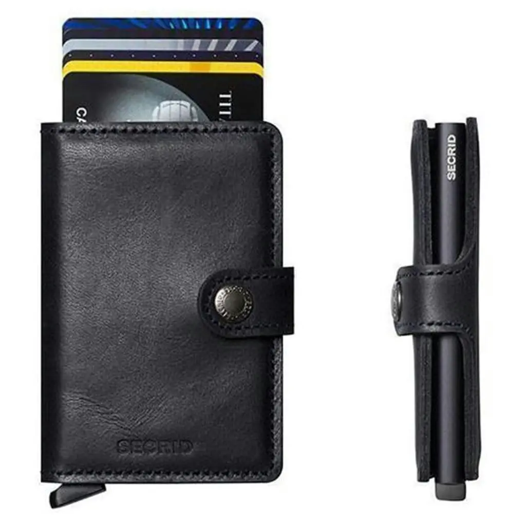 Secrid Miniwallet - Vintage Black Leather