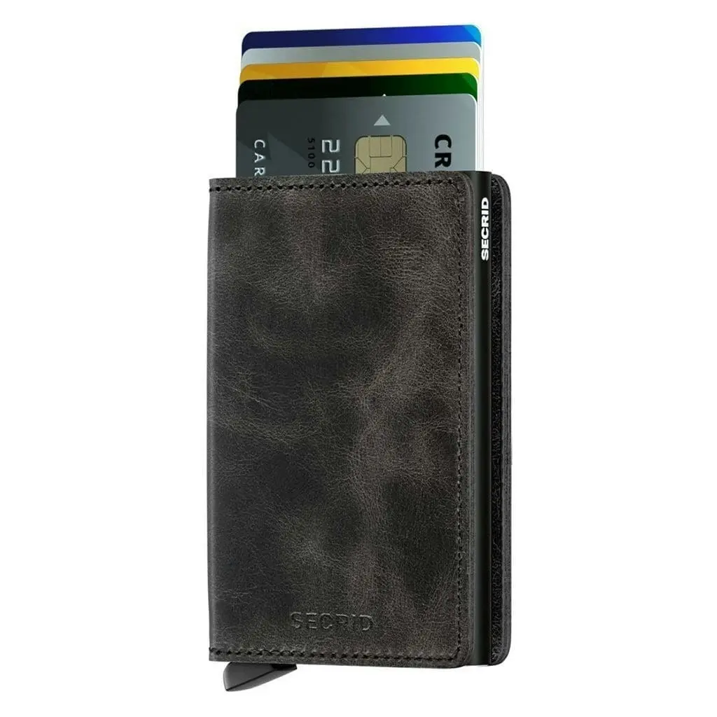 Secrid Slimwallet - Vintage Black Leather