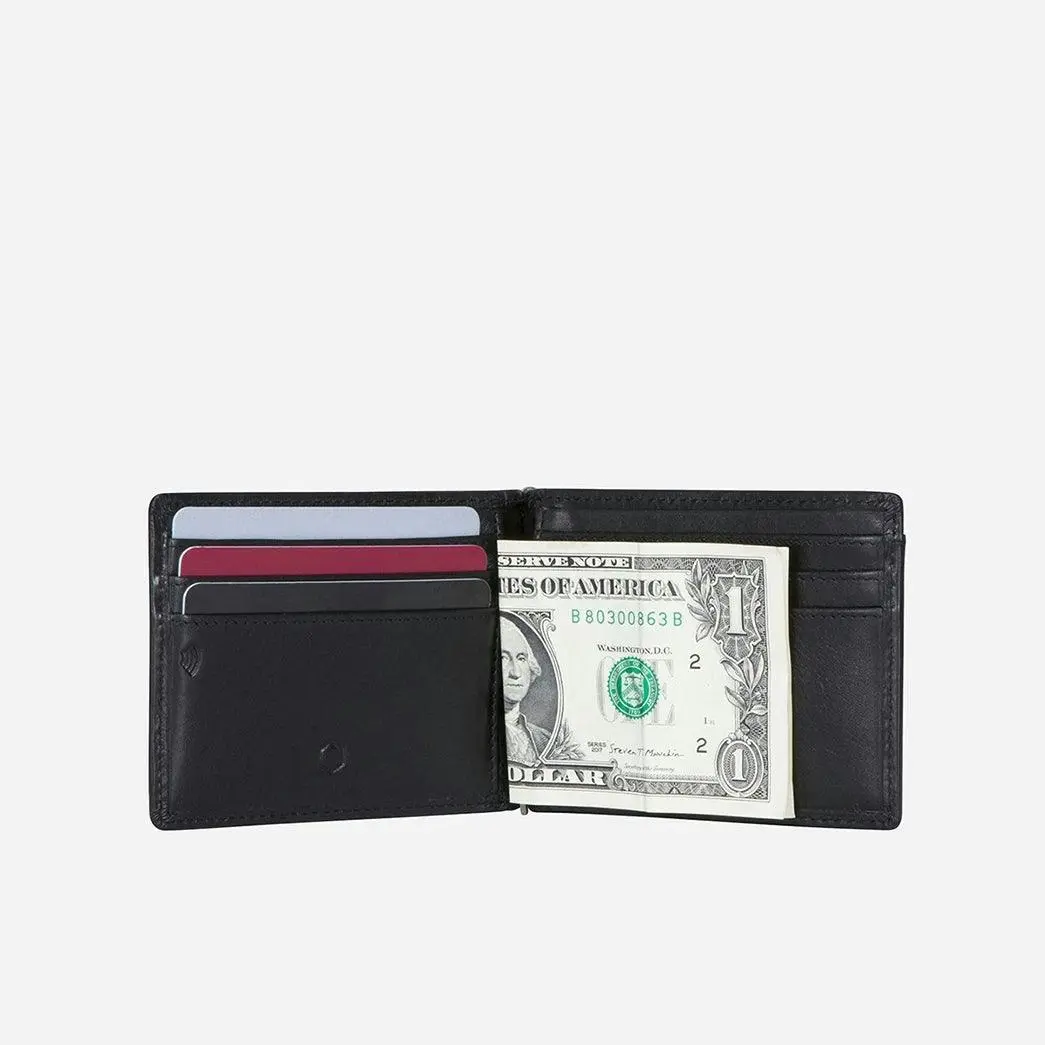 Jekyll & Hide Oxford Leather Money Clip Wallet, Black