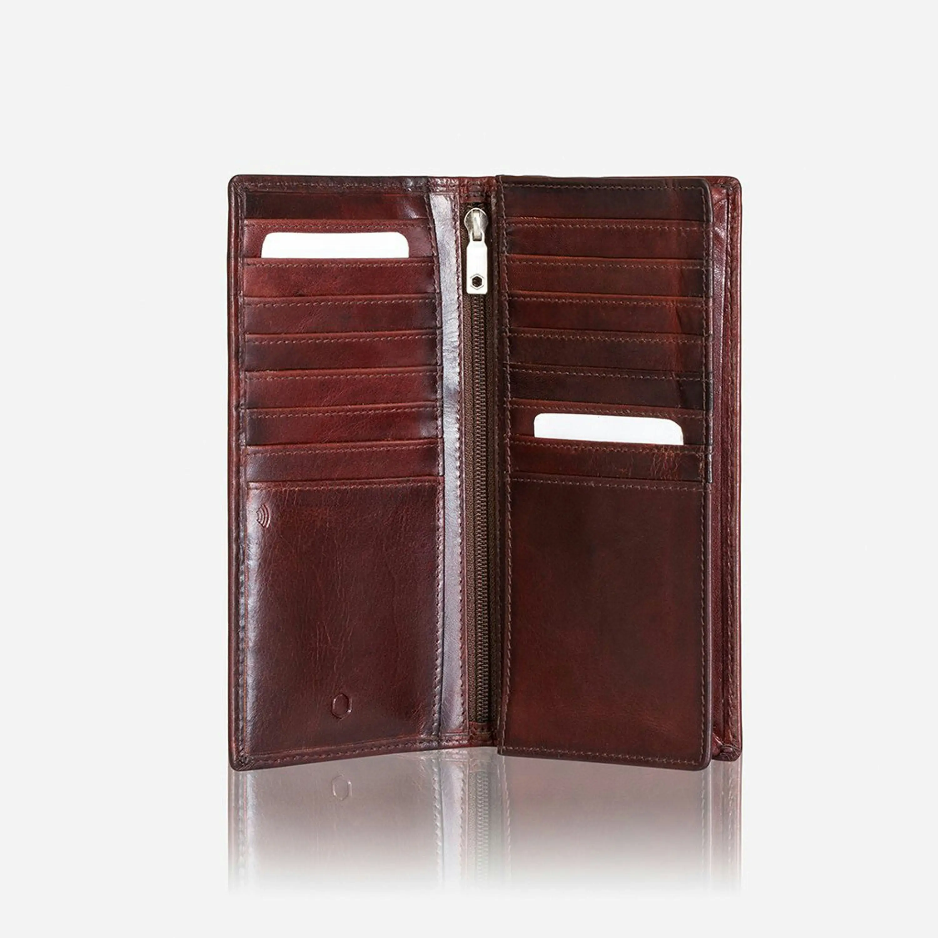 Jekyll & Hide Oxford Large Travel And Mobile Wallet, Coffee