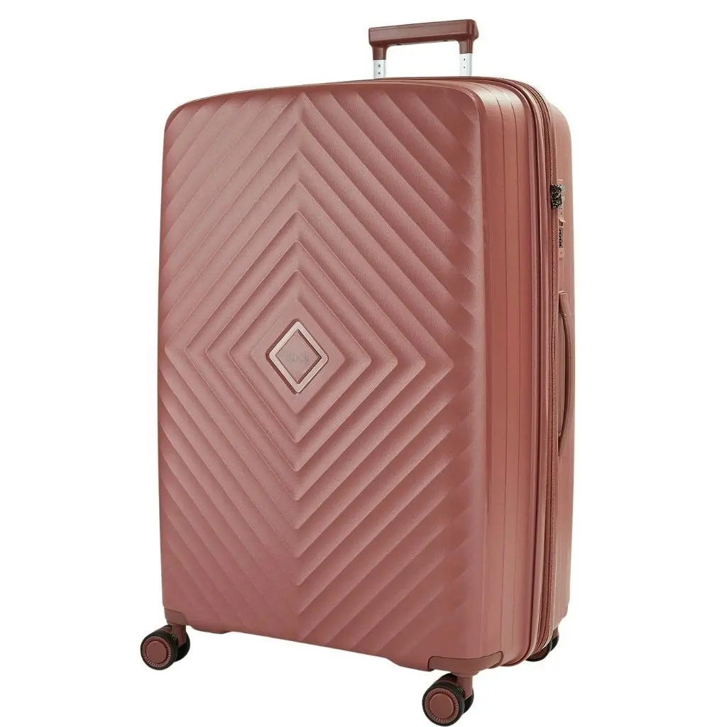 Rock Infinity 3 Piece Expander Hardsided Suitcase Set - Dusty Pink