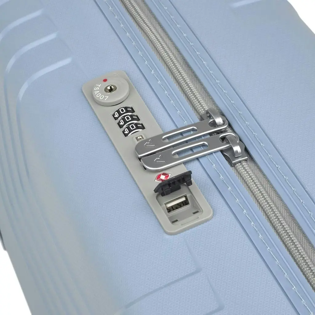 Roncato Ypsilon Carry On 55cm Hardsided Spinner Suitcase Pale Blue