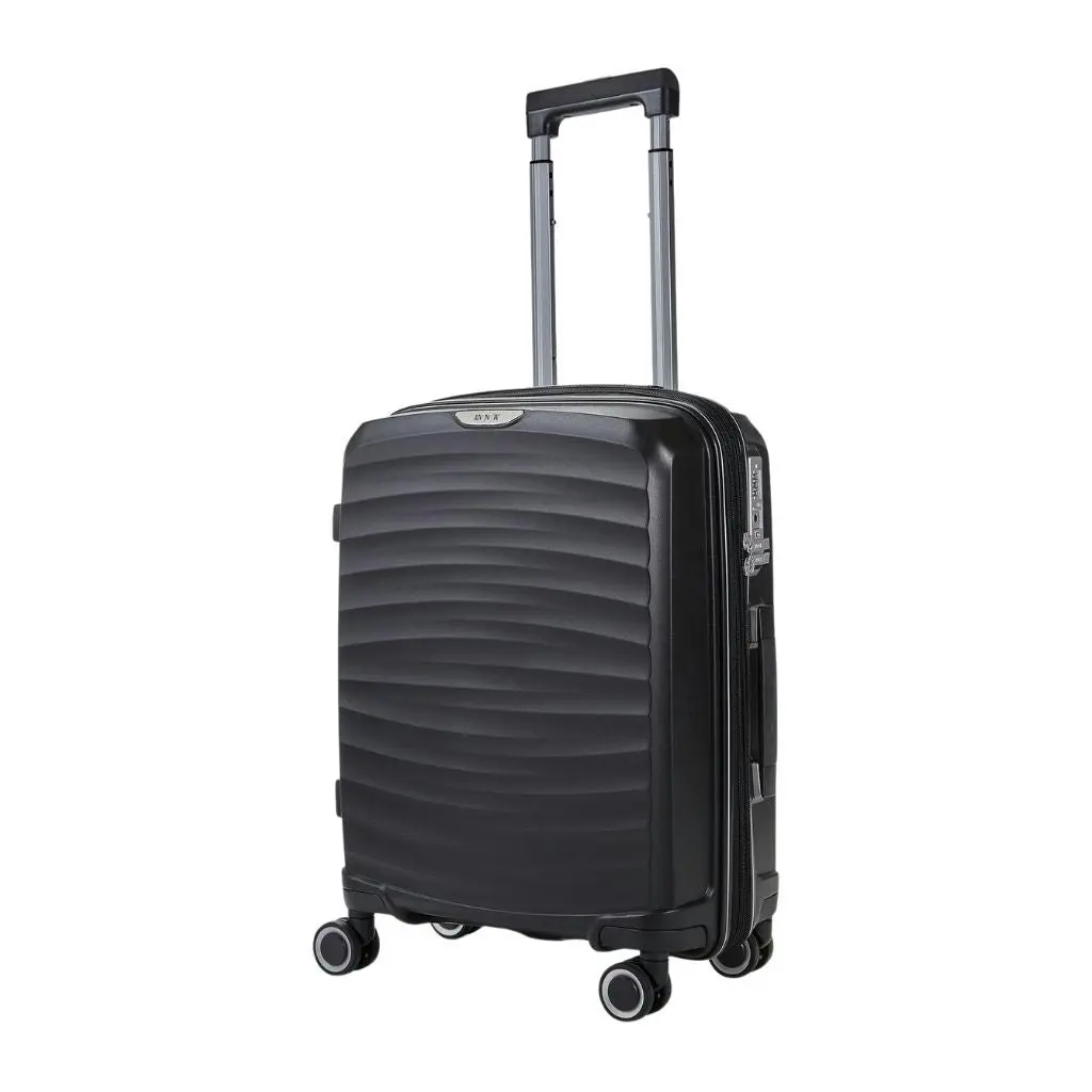 Rock Sunwave 3 Piece Set Expander Hardsided Luggage - Black