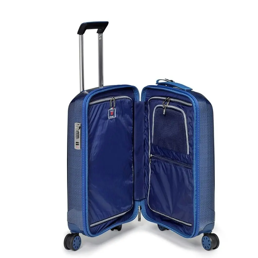 Roncato We Are Glam Carry On 55cm Spinner Suitcase 2kg - Blue