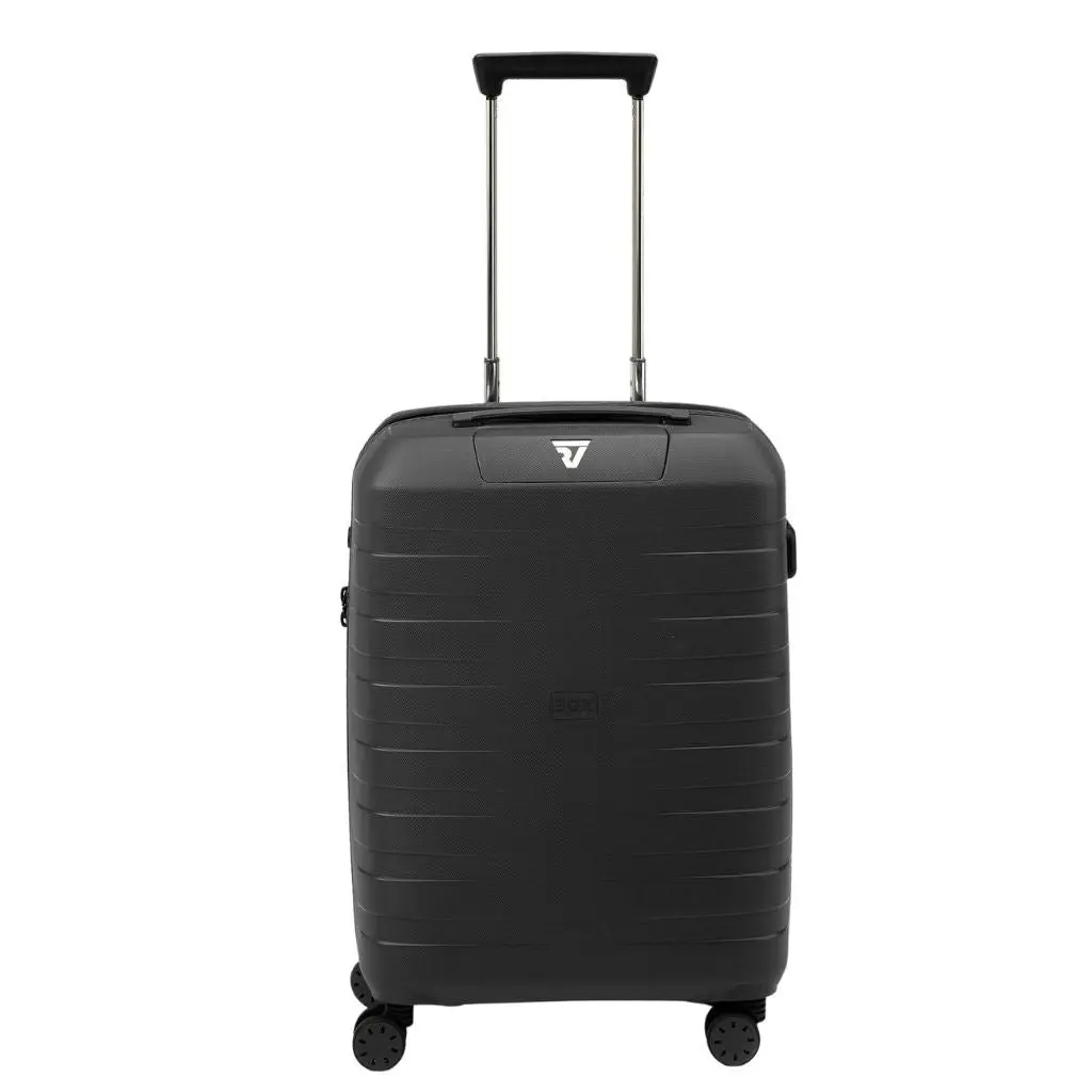 Roncato Box Sport 2.0 Carry On 55cm Lightweight 2.2Kg Suitcase - Black