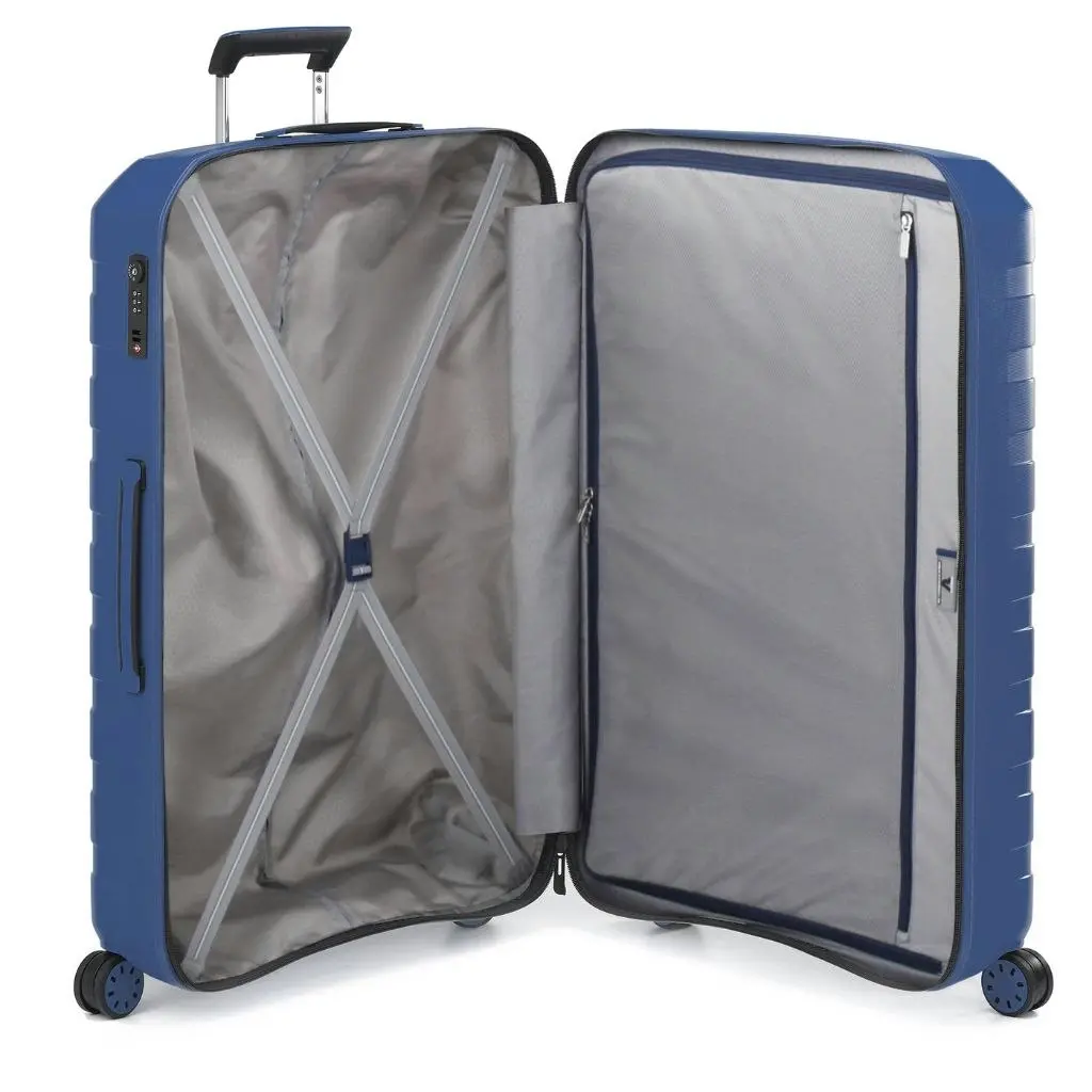 Roncato Box Sport 2.0 Large 78cm Hardsided Spinner Suitcase - Navy