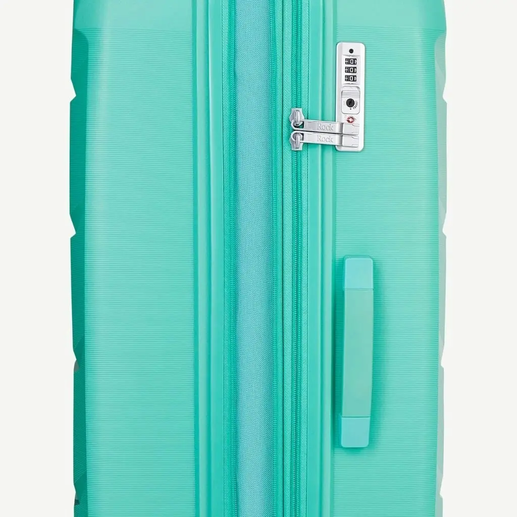 Rock Tulum 3 Piece Set Expander Hardsided Luggage - Turquoise