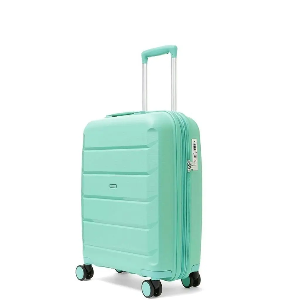 Rock Tulum 3 Piece Set Expander Hardsided Luggage - Turquoise