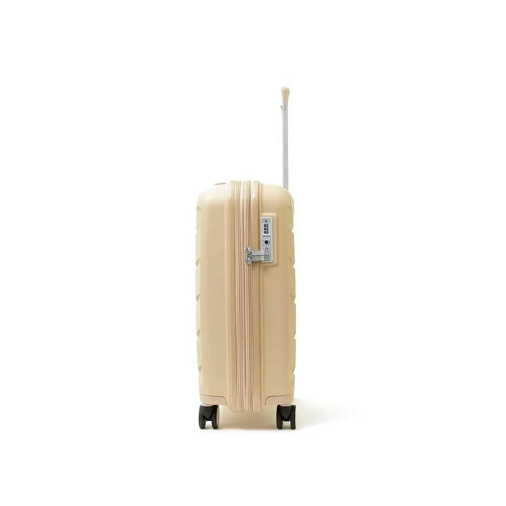 Rock Tulum 3 Piece Set Expander Hardsided Luggage - Beige