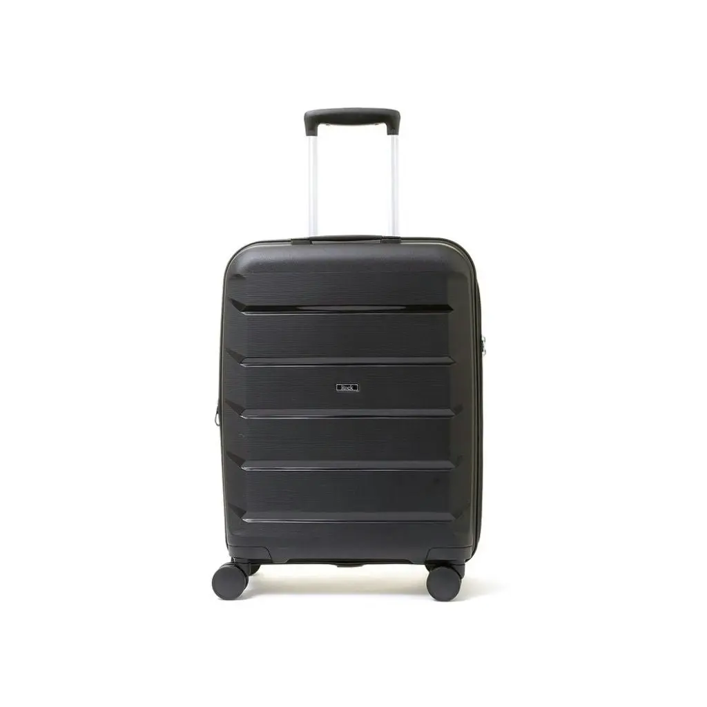 Rock Tulum 3 Piece Set Expander Hardsided Luggage - Black